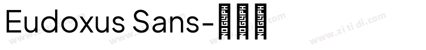 Eudoxus Sans字体转换